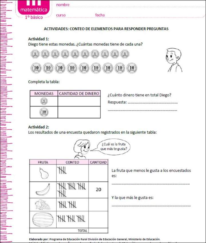 Conteo de elementos para responder preguntas (I)