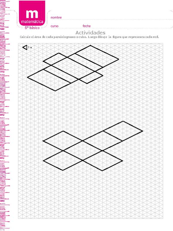 Área de cubo y paralelepipedo