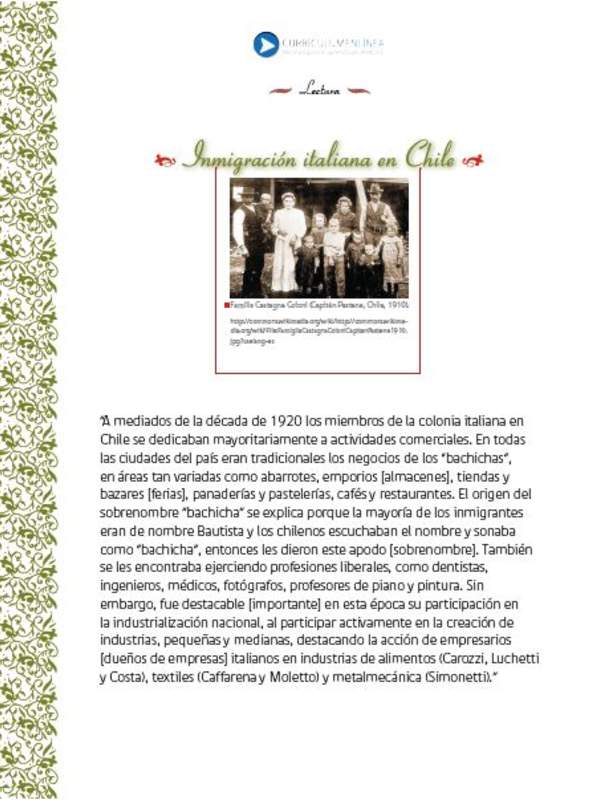 Inmigración italiana en Chile