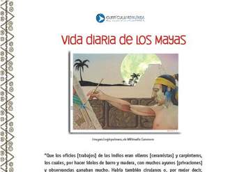 Vida diaria de los mayas