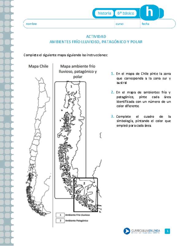 Ambiente frío, lluvioso, patagónico y polar