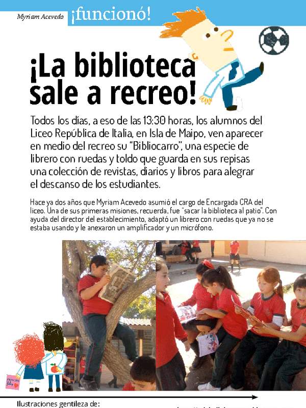 La biblioteca sale a recreo