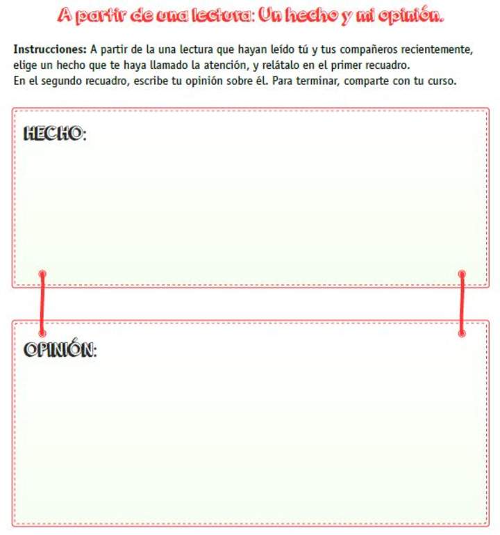 A partir de una lectura: un hecho y mi opinión