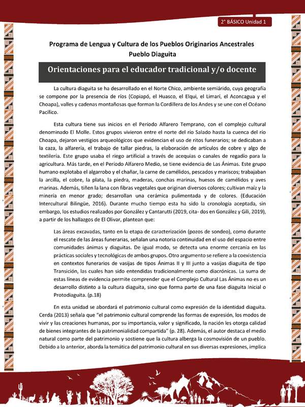 Orientaciones para el educador tradicional y/o docente