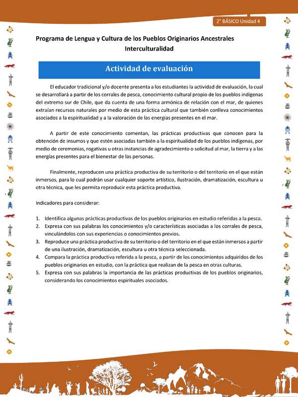 Actividad de evaluación