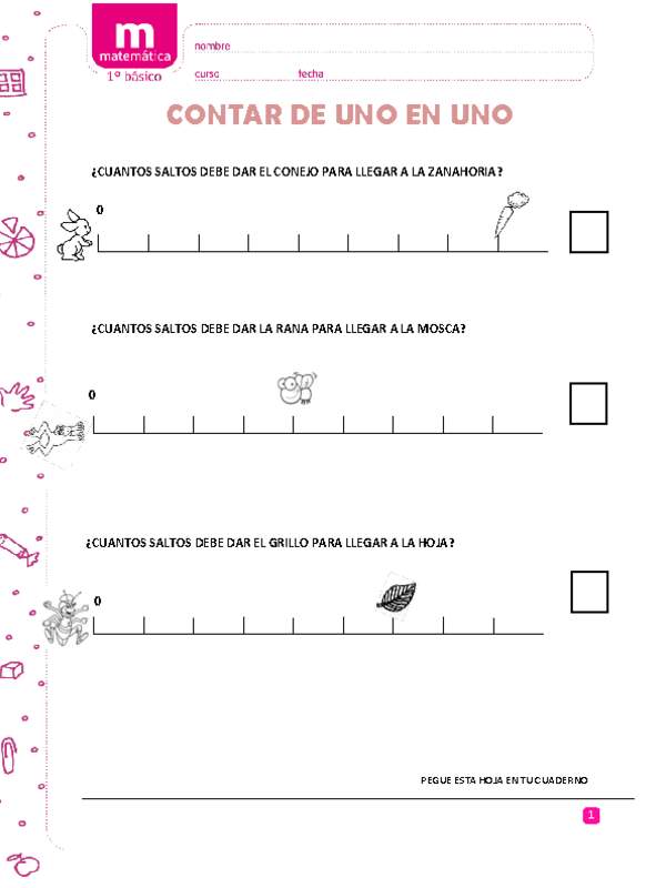 Contar de uno en uno