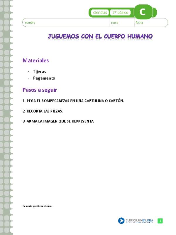 Juguemos con el cuerpo humano