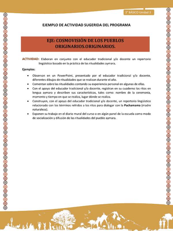 14-Actividad Sugerida LC03-U03-OA10-Elaboran en conjunto con el educador tradicional y/o docente un repertorio lingüístico basado en la práctica de las ritualidades aymara.