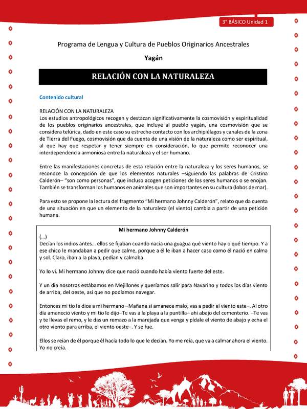 Relación con la naturaleza