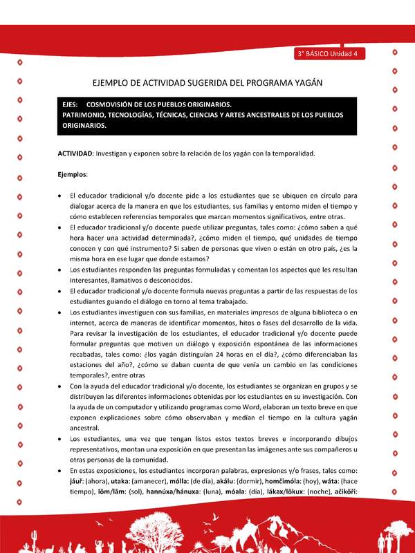 Investigan y exponen sobre la relación de los yagán con la temporalidad