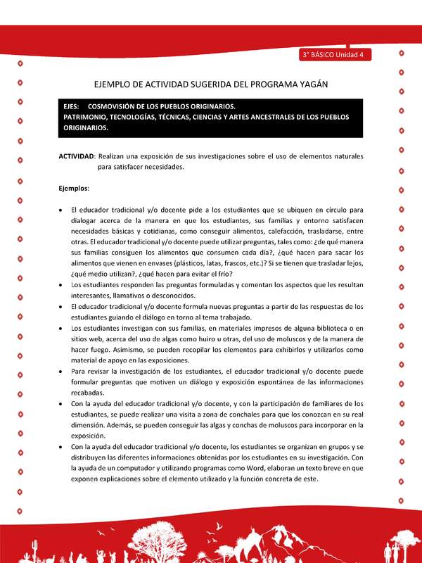  Realizan una exposición de sus investigaciones sobre el uso de elementos naturales para satisfacer necesida