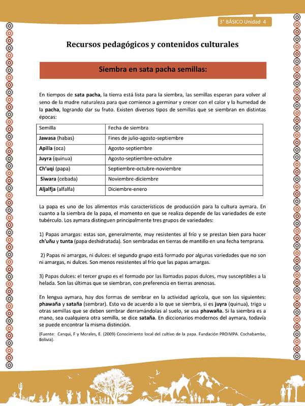 10-Orientaciones para el educador-LC03 U04-Siembra en sata pacha semillas