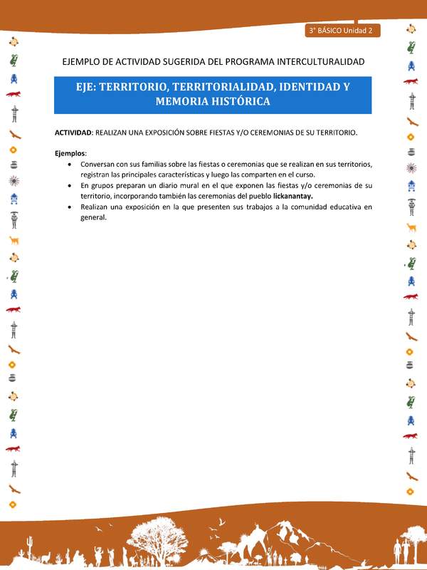 Realizan una exposición sobre fiestas y/o ceremonias de su territorio