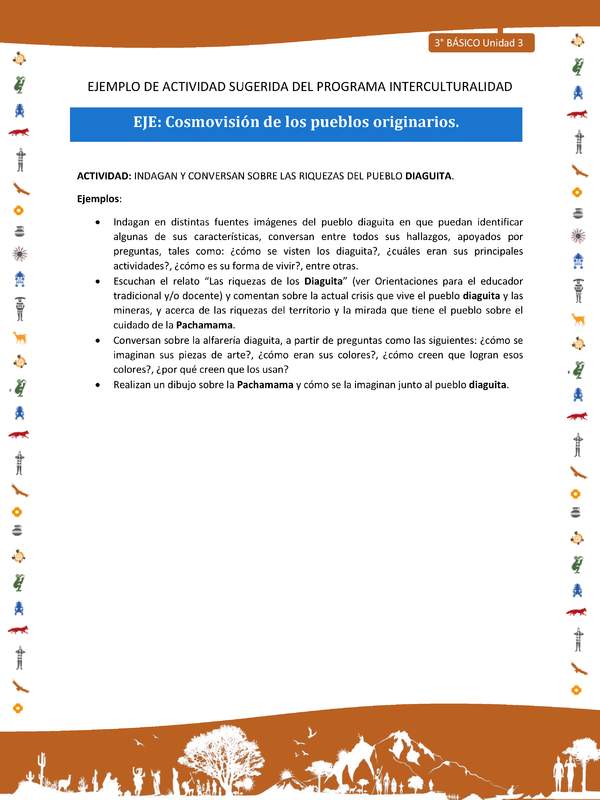 Indagan y conversan sobre las riquezas del pueblo diaguita