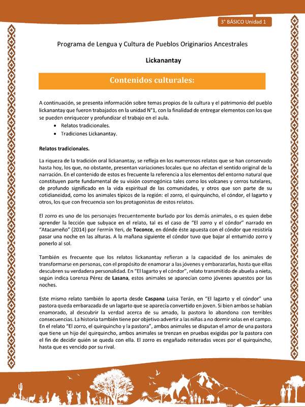 Contenidos culturales