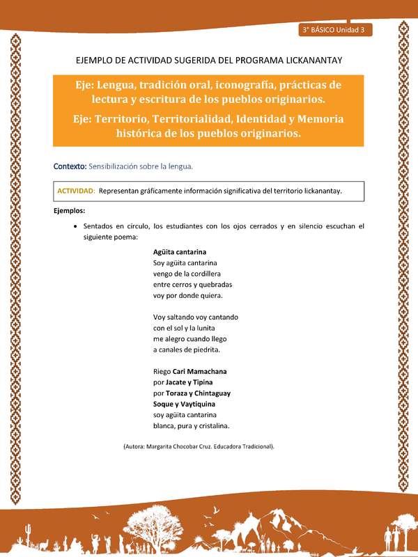 Representan gráficamente información significativa del territorio lickanantay