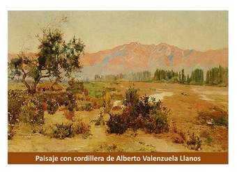 Paisaje con cordillera de Alberto Valenzuela Llanos