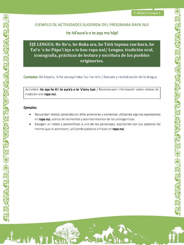  Reconstruyen información sobre relatos de tradición oral rapa nui
