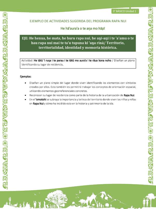 Diseñan un plano identificando su lugar de residencia