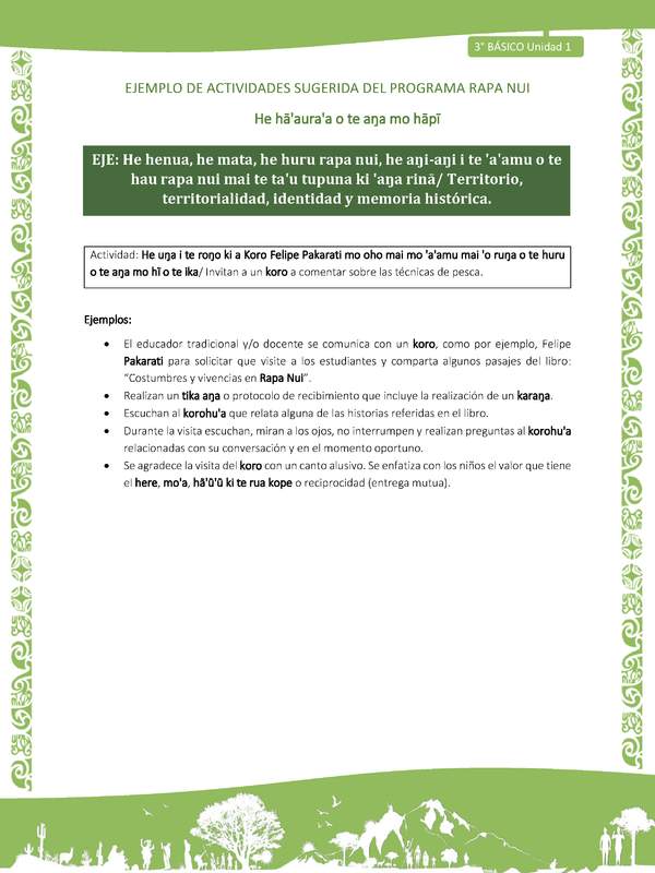 Invitan a un koro a comentar sobre las técnicas de pesca