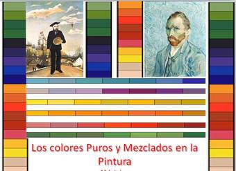 Los colores puros y mezclados