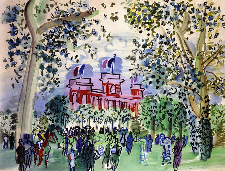 El Paseo en Deauville de Raoul Dufy