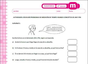 Resolver problemas de medición de tiempo usando conceptos de AM Y PM