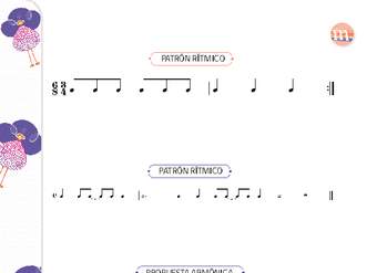 Patrónes rítmicos y propuesta armónica