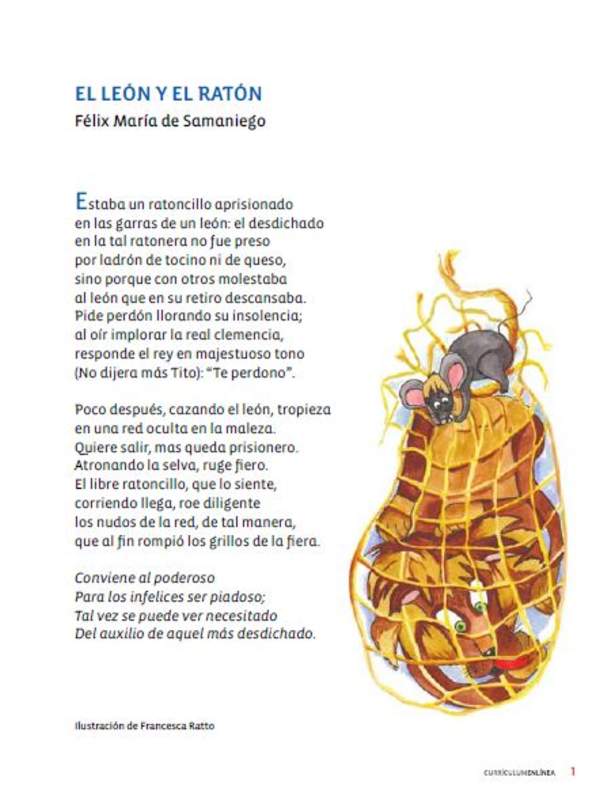 El león y el ratón
