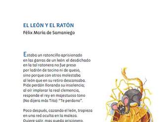 El león y el ratón