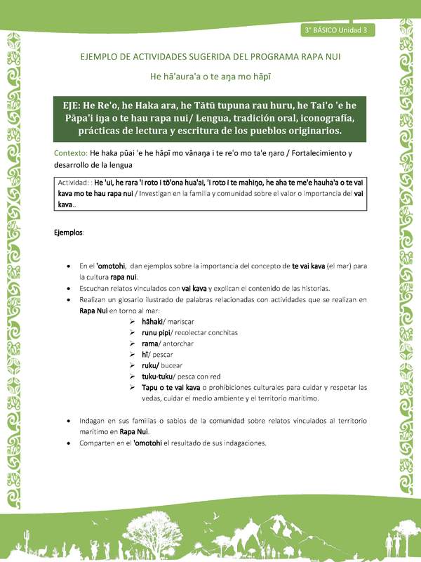 Investigan en la familia y comunidad sobre el valor o importancia del vai kava
