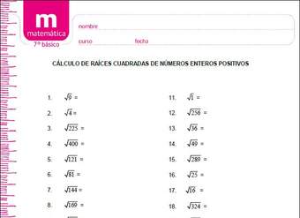 Cálculo de raíces cuadradas de números enteros positivos