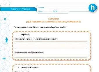 ¿Qué problemas tenemos en nuestra comunidad?
