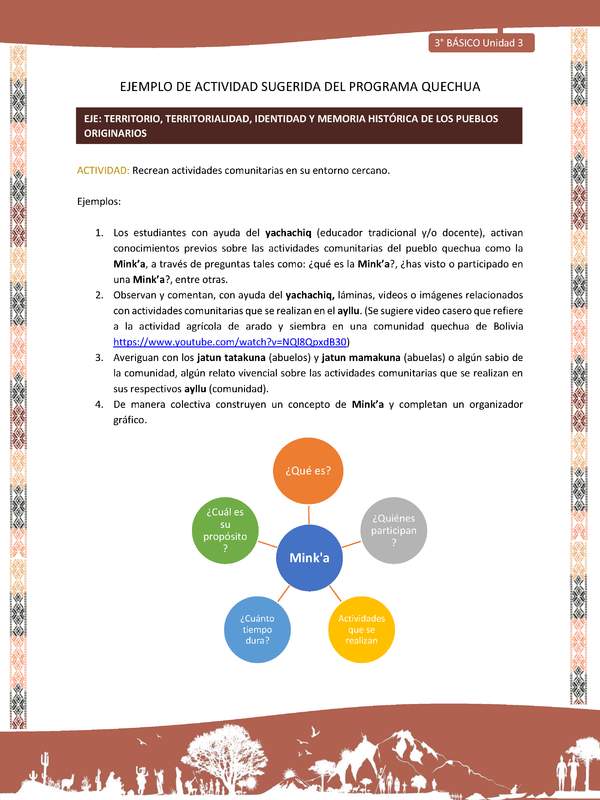Recrean actividades comunitarias en su entorno cercano