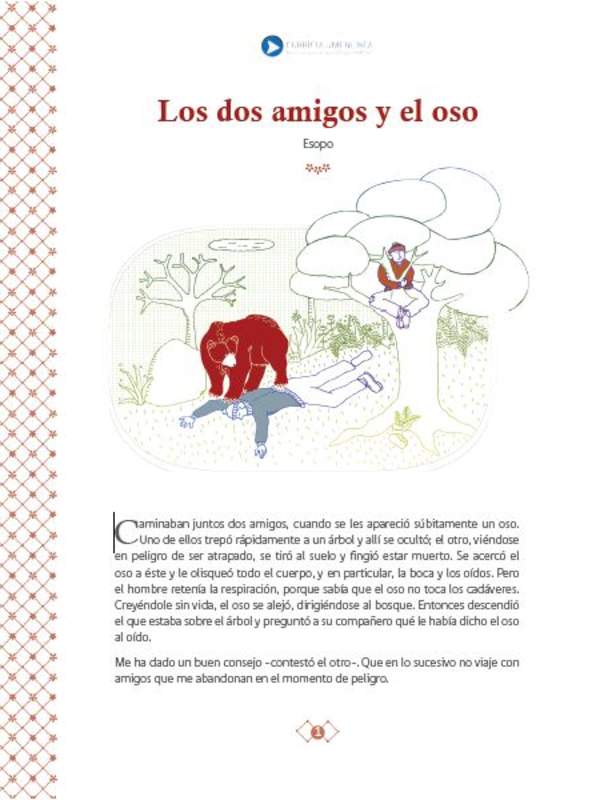 Los dos amigos y el oso