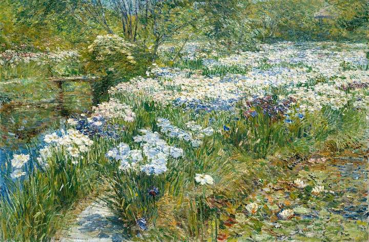 El jardín de agua de Childe Hassam