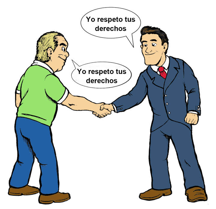 Respetar los derechos de las otras personas