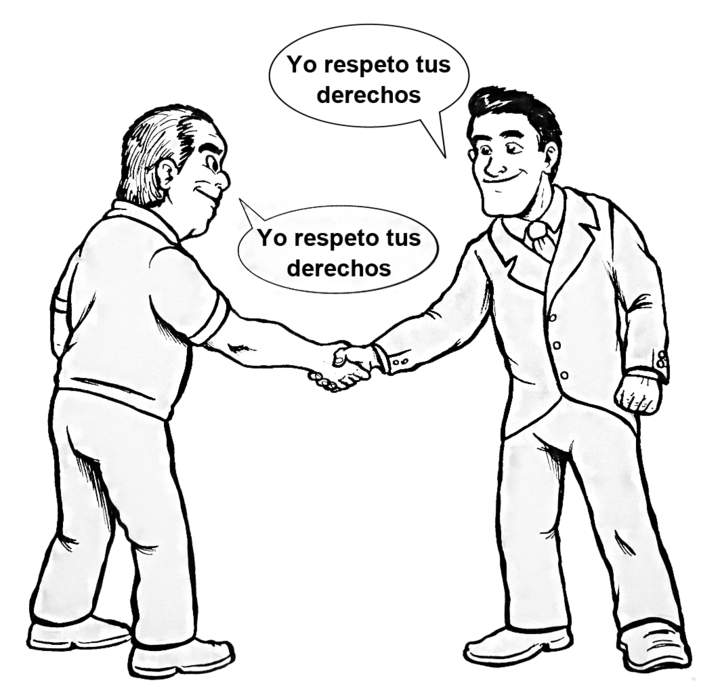 Respetar los derechos de las otras personas