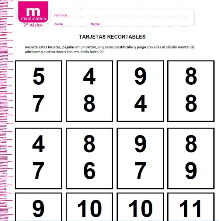 Tarjetas recortables (II)