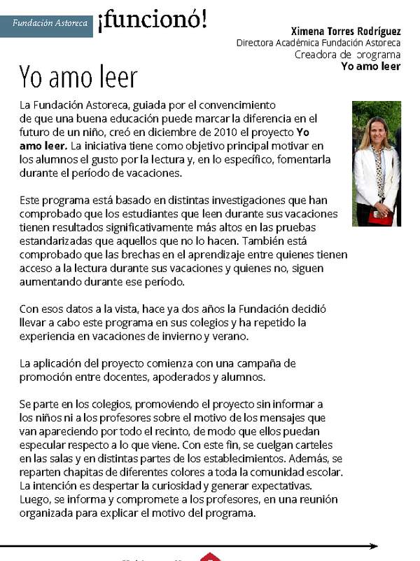 Iniciativa "Yo amo leer"