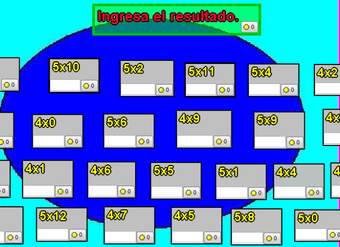 Tablas de multiplicar del 4 y 5