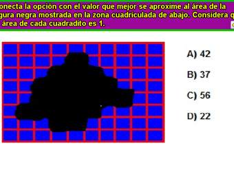 Área de figuras en una cuadrícula (V)