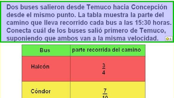 ¿Qué bus salió primero?