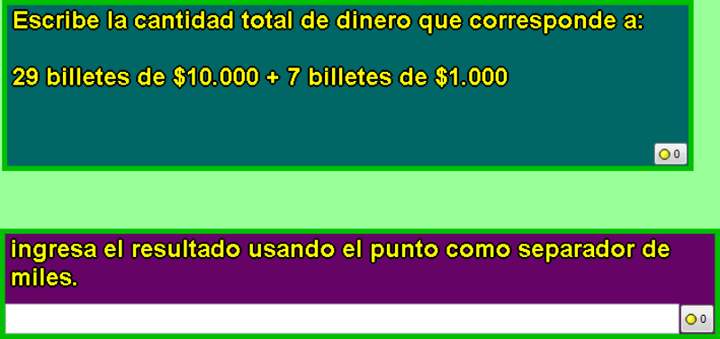 Cantidad de billetes (I)