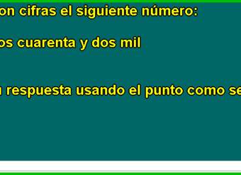 Escribir número con dígitos (I)