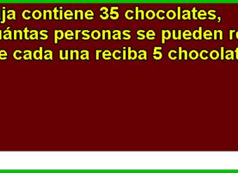 Repartiendo chocolates