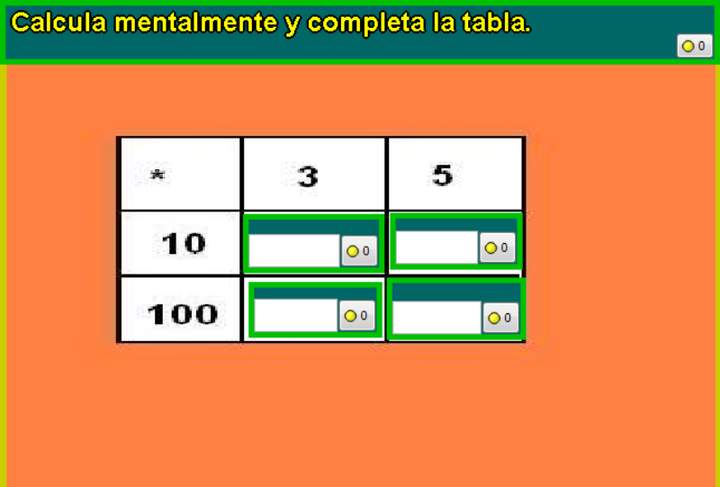Cálculo mental de multiplicaciones (II)