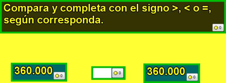 Comparar y ordenar números (V)