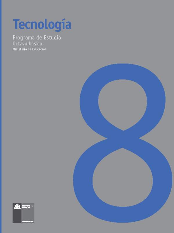 Programa de Estudio de Tecnología 8° básico