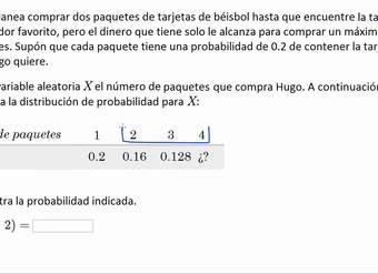 Ejemplo del análisis de una distribución discreta de probabilidad | Khan Academy en Español